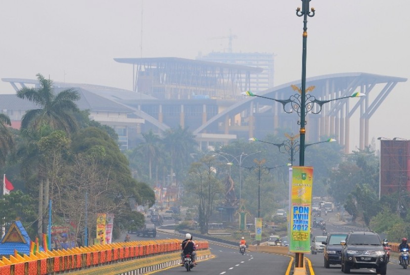 Kabut asap jelang PON XVIII Riau