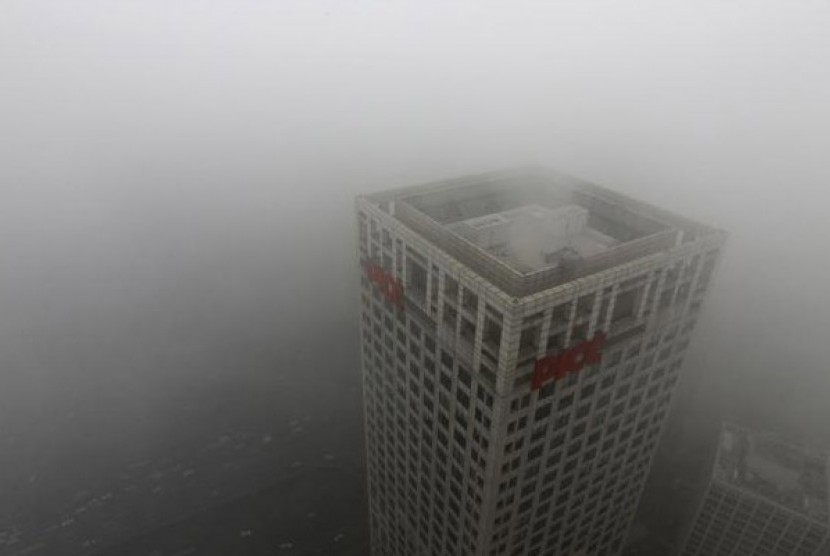 Kabut asap selimuti Beijing. Ilustrasi