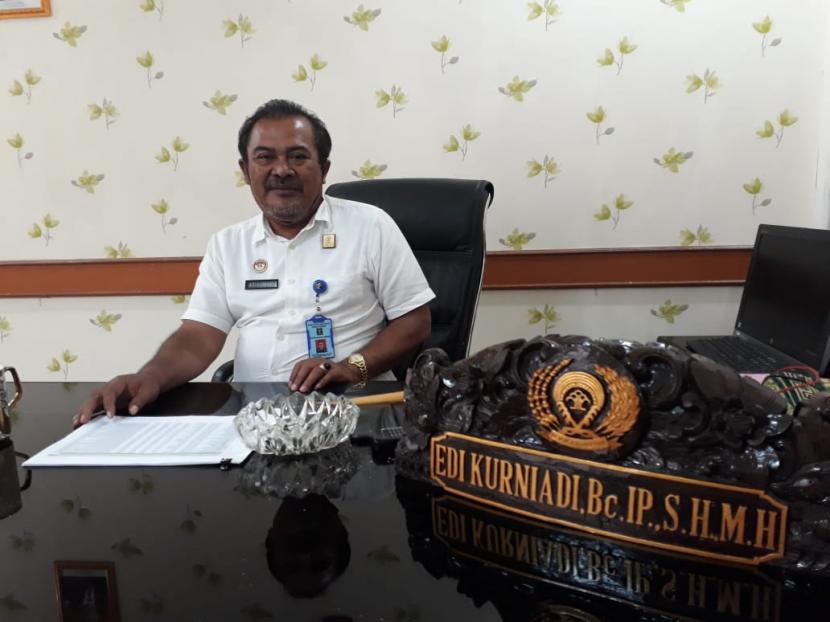 Kadiv PAS Kemenkumham Lampung Edi Kurniadi membantah ada pungli napi asimilasi di Lampung, Selasa (14/4). 