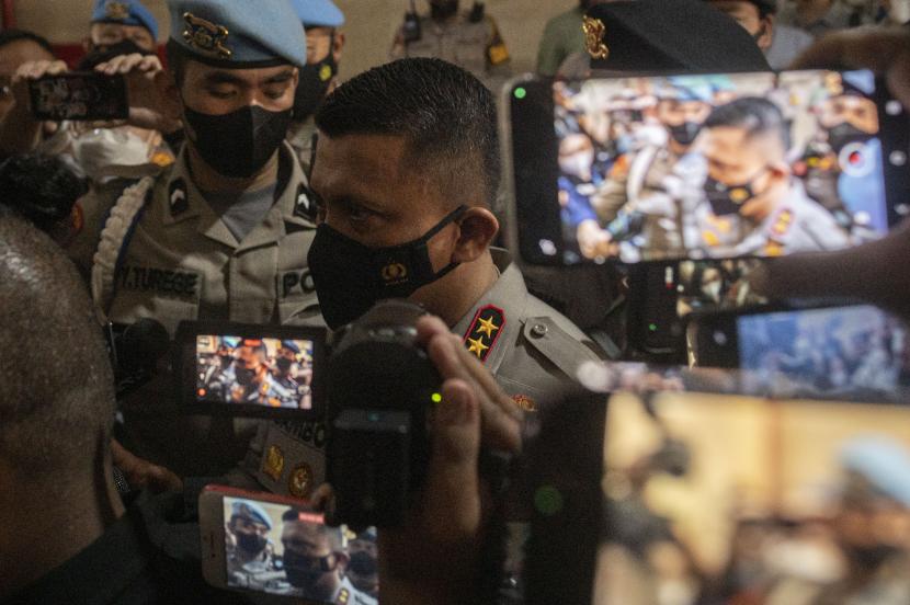 Irjen Ferdy Sambo menjalani pemeriksaan di Bareskrim Mabes Polri, Jakarta, Kamis (4/8/2022). 