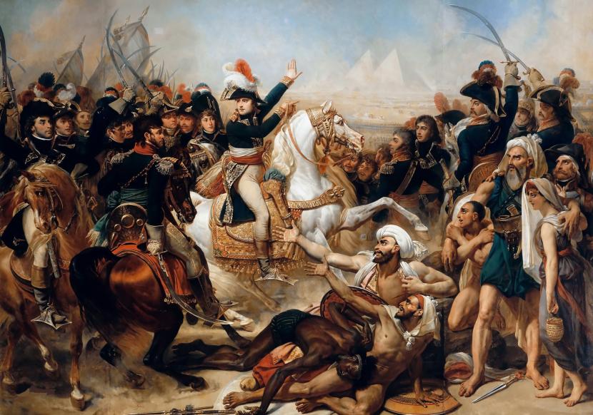 Kaisar Prancis Napoleon kala menyerbu Mesir (ilustrasi). Napoleon menjajah wilayah kekuasaan Islam antara lain Afrika seperti Mesir 