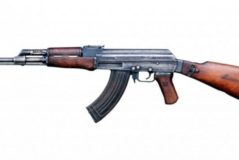 Ilustrasi senjata Kalashnikov yang diselundupkan di Sudan