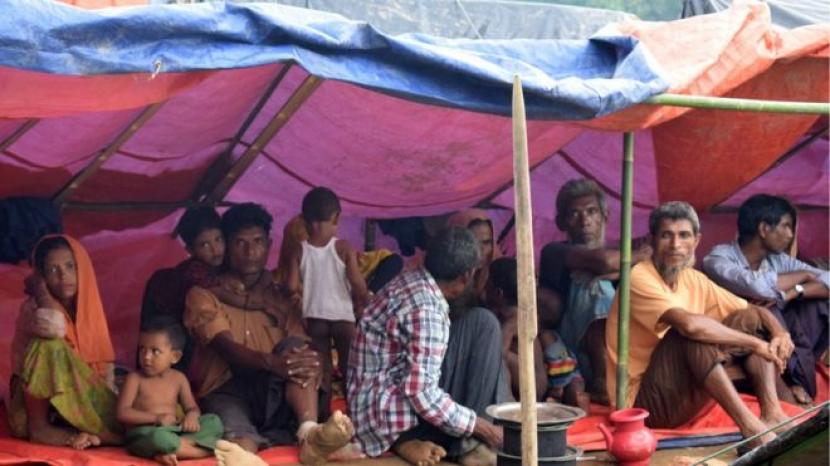 Kamp pengnungsi Rohingnya.