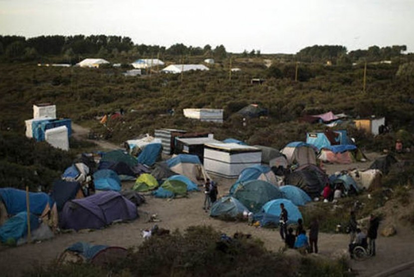 Kamp pengungsian Calais, Prancis.