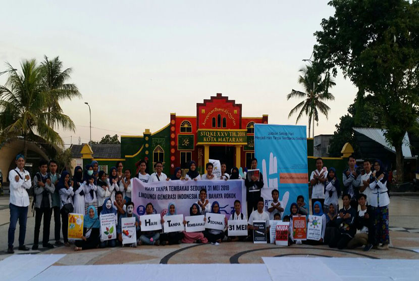 Kampanye dari dewan anak Mataram dalam rangka HTTS 2018