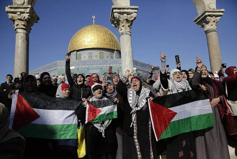 Kampanye internasional yang mendukung perempuan Palestina melalui tagar #WeAreAllMary.