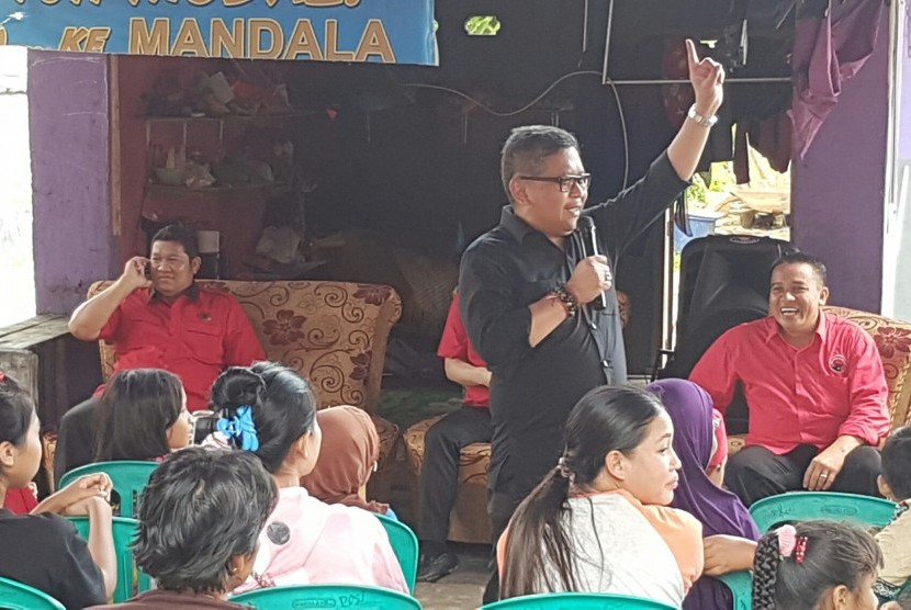 Kampanye PDIP di Desa Gadung, Bangka Selatan.