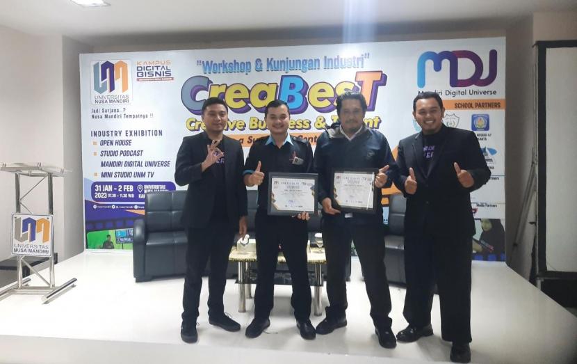 Kampus Digital Bisnis Universitas Nusa Mandiri (UNM) kampus Margonda dan kampus Damai sukses selenggarakan CreaBesT 2023 (Creative Business and Talent). 