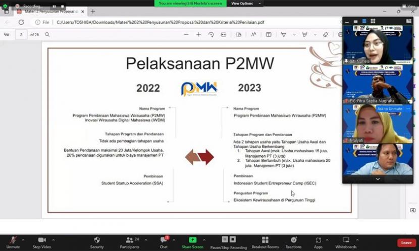 Kampus Digital Bisnis Universitas Nusa Mandiri (UNM) sukses mengadakan sosialisasi Program Pembinaan Mahasiswa Wirausaha (P2MW) 2023. 