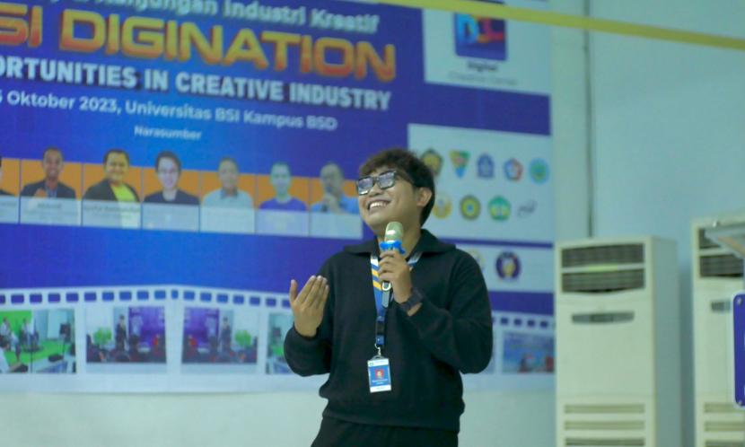 Kampus Digital Kreatif Universitas BSI (Bina Sarana Informatika) dan Digital Creative Center (DCC) merayakan kesuksesan acara BSI Digination 2023 yang berlangsung dari Rabu hingga Jumat, 4-6 Oktober 2023, dengan dua sesi setiap hari, yaitu Sesi I (07:30 - 11:30) dan Sesi II (13:30 - 16:30), di Universitas BSI kampus BSD. Tema utama acara ini adalah Opportunities in Creative Industry.