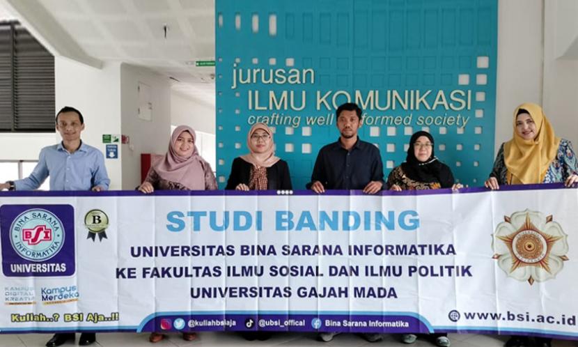 Kampus Digital Kreatif Universitas BSI (Bina Sarana Informatika) melakukan kegiatan Studi Banding kali pertama ke Fakultas Ilmu Sosial dan Ilmu Politik (Fisipol) Universitas Gadjah Mada. 