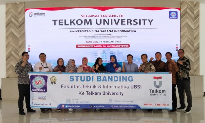 Kampus Digital Kreatif Universitas BSI (Bina Sarana Informatika) telah melakukan kunjungan studi ke Universitas Telkom Bandung.