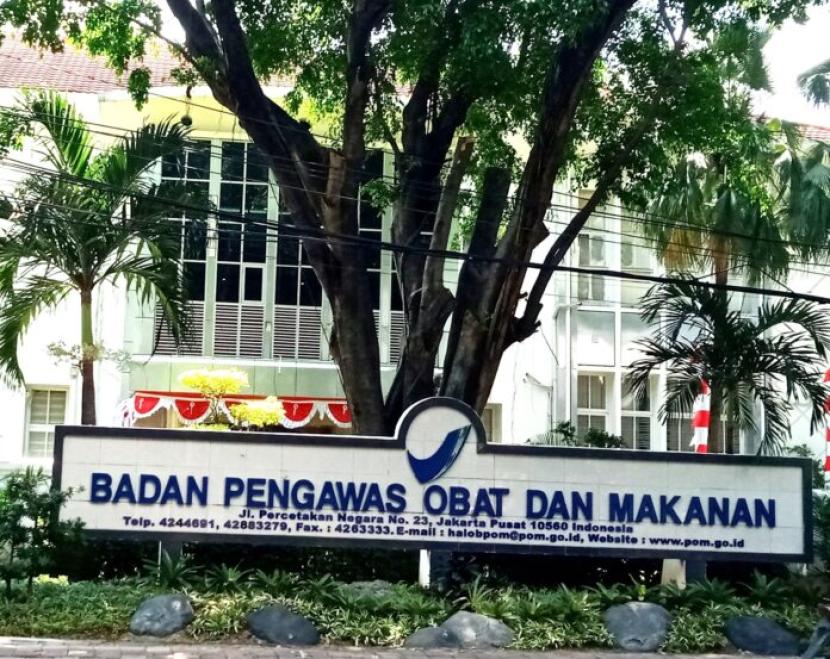 Kantor Badan Pengawas Obat dan Makanan (BPOM) di Jalan Percetakan Negara, Jakarta Pusat.