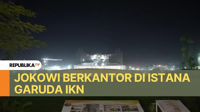 Kantor Kepresidenan (Istana Garuda) dan Istana Negara di Ibu Kota Nusantara (IKN), Kalimantan Timur,