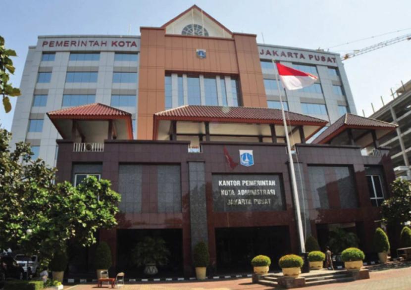 Kantor Pemerintah Kota Jakarta Pusat (Pemkot Jakpus) di Kecamatan Tanah Abang.