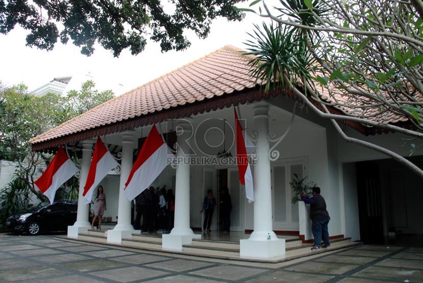 Kantor transisi Jokowi-JK di Jalan Situbondo, Menteng, Jakarta, Senin (4/8). (Republika/ Yasin Habibi).