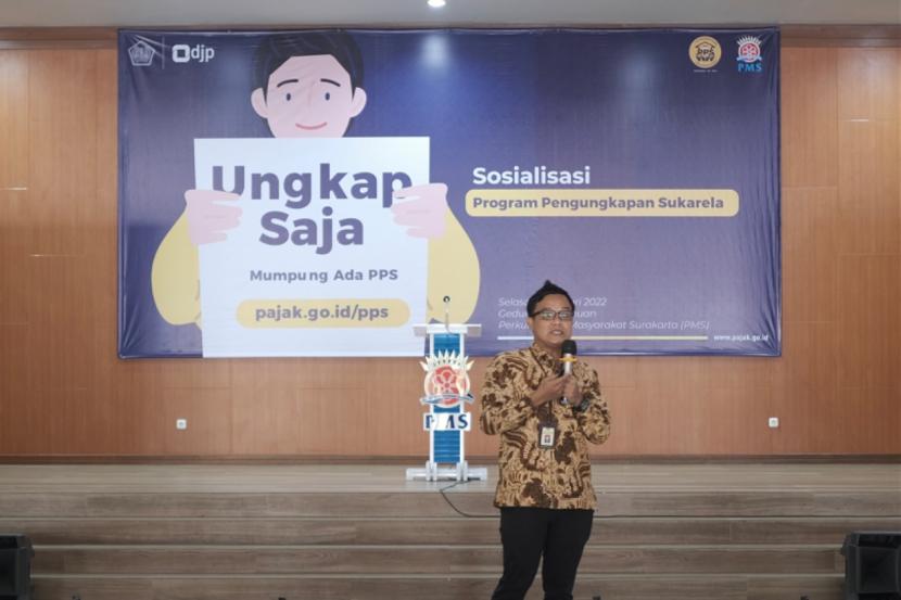 Kantor Wilayah (Kanwil) DJP Jawa Tengah II menggelar sosialisasi terkait Program Pengungkapan Sukarela (PPS) kepada para pengusaha prominen di Solo pada Selasa (11/1). 