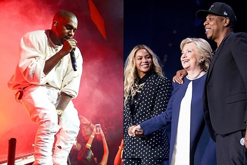 Kanye West berseteru dengan pasangan Beyonce dan Jay Z