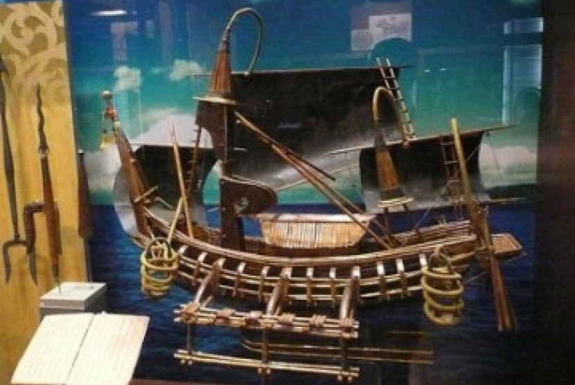 Kapal armada laut Kerajaan Majapahit, ilustrasi