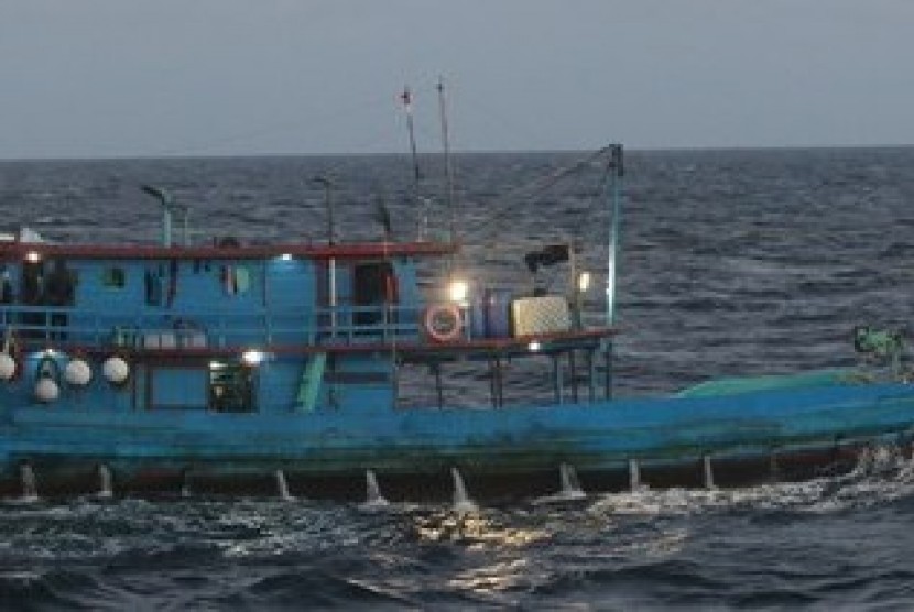 Kapal nelayan asal Indonesia ditangkap di perairan Australia pada 24 April 2019.