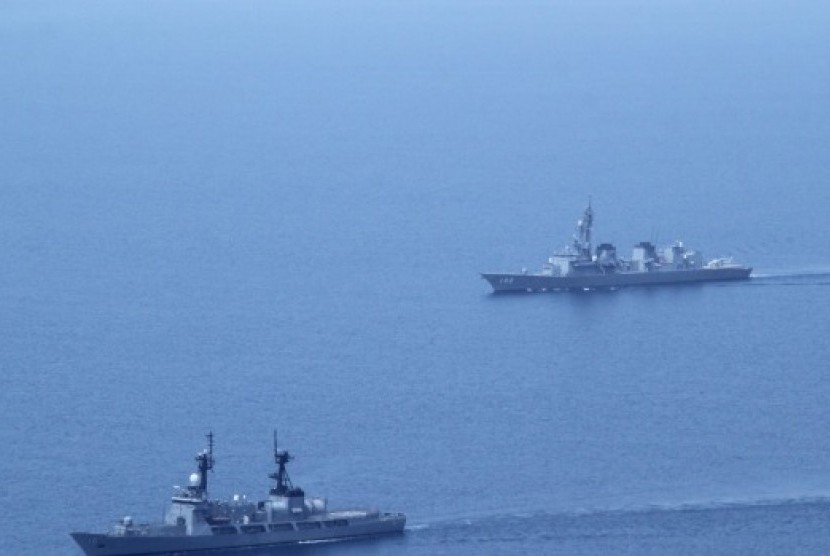Kapal patroli di Laut Cina Selatan.