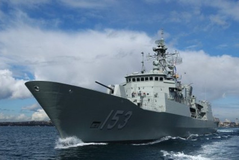 Kapal Perang Australia HMAS Stuart. 