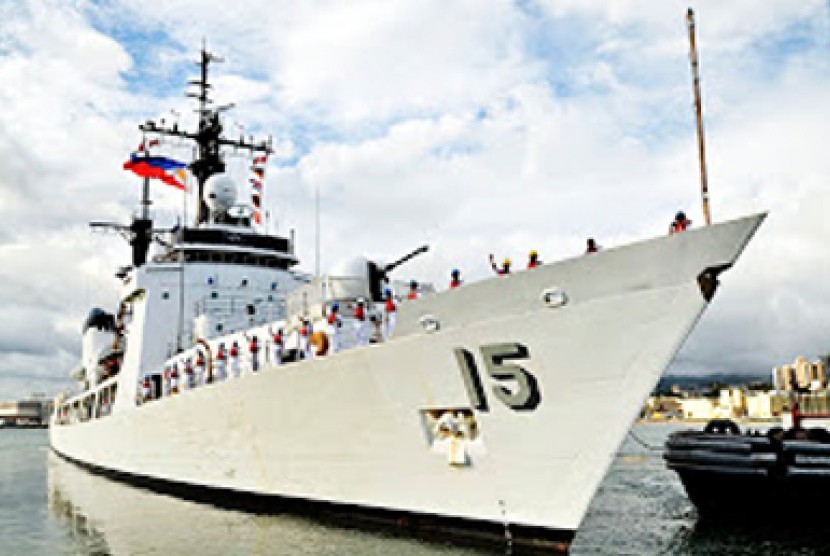 Kapal perang Filipina.