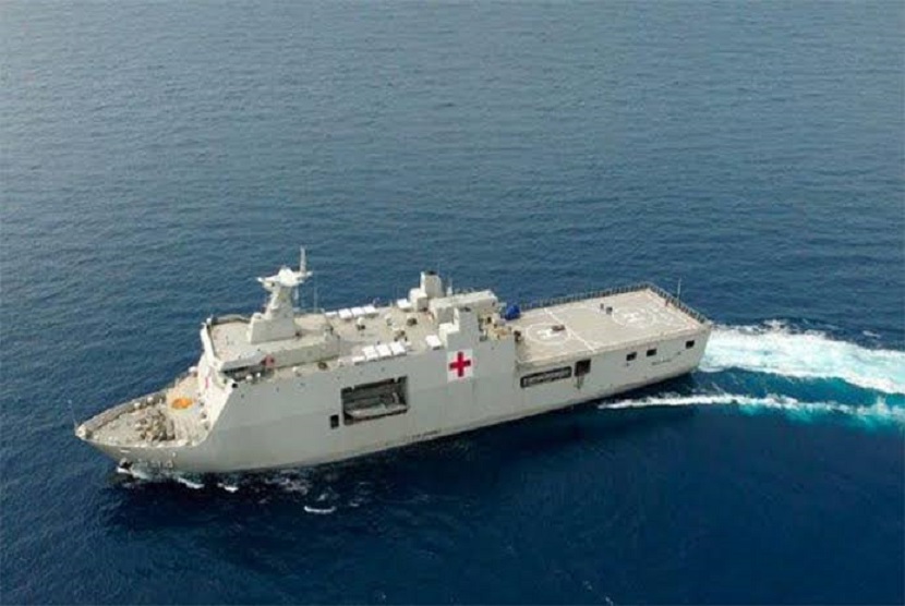 Kapal perang milik TNI AL (Angkatan Laut), KRI Semarang-594 merampungkan misi kemanusiaan mereka untuk membantu ketersediaan oksigen penanganan Pandemi Covid-19 selama sepekan di Pulau Belitung