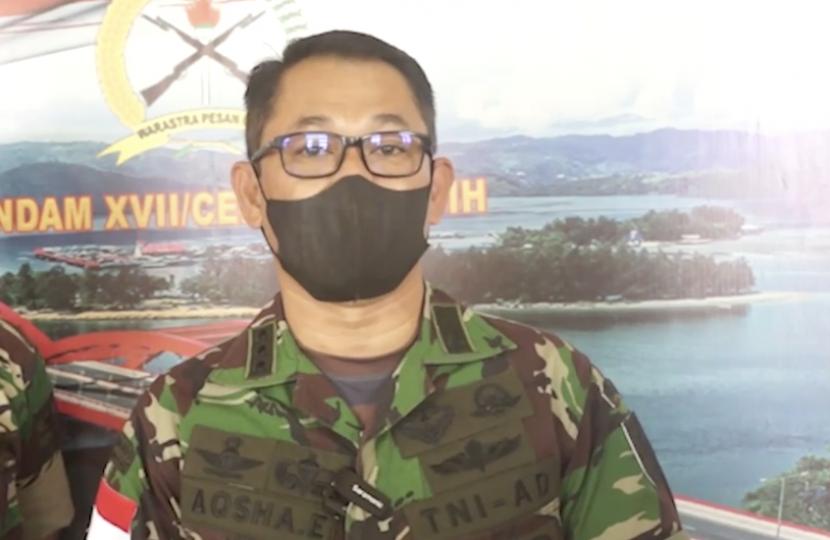 Kapendam XVII Cenderawasih Kolonel Inf Aqsha Erlangga.