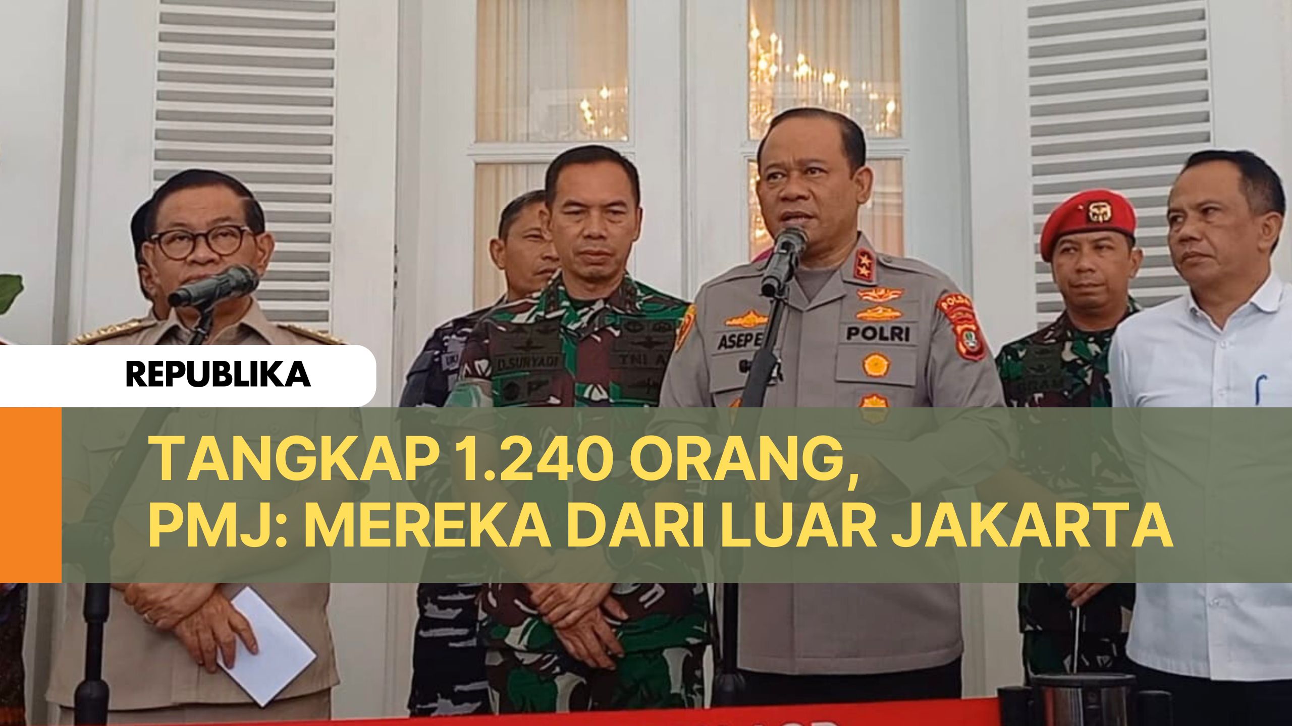Tangkap 1.240 Orang, Polda Metro Jaya: Mereka dari Luar Jakarta