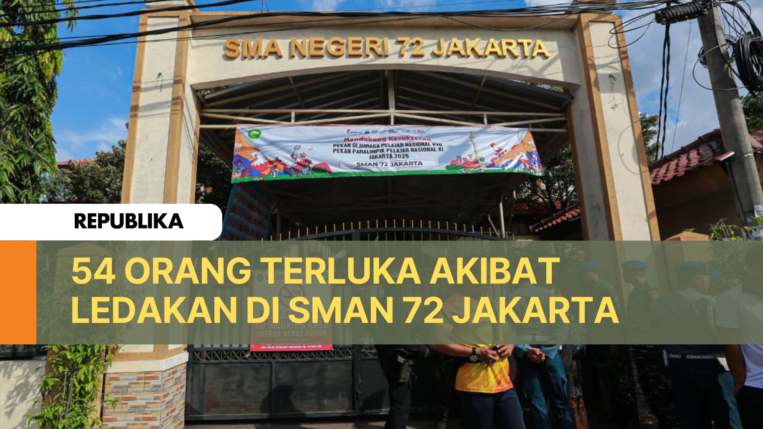 54 Orang Terluka Akibat Ledakan di SMAN 72 Jakarta
