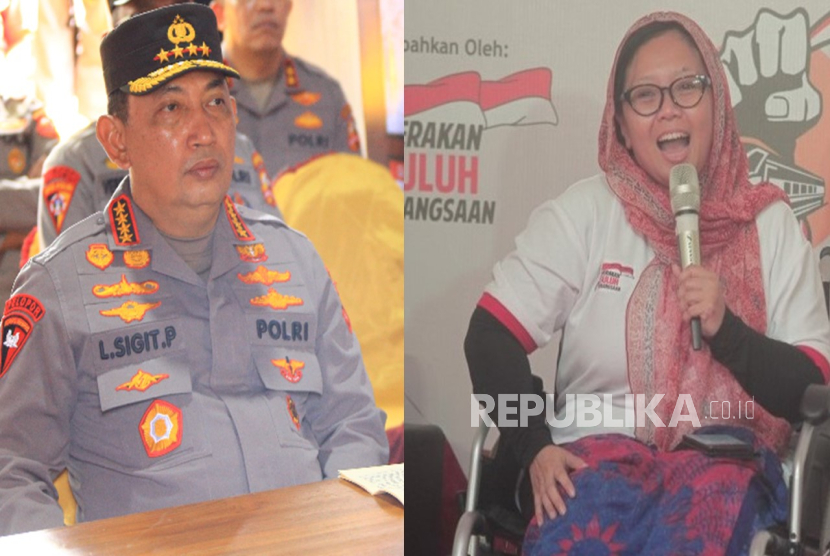 Kapolri Jenderal Listyo Sigit dan Ketua PBNU Alissa Wahid.