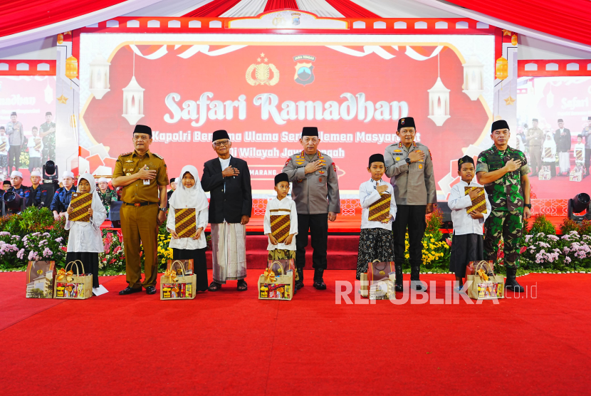 Kapolri Jenderal Listyo Sigit Prabowo bertemu tokoh ulama Jateng di Mapolda Jateng, Kota Semarang, Rabu (19/3/2025).