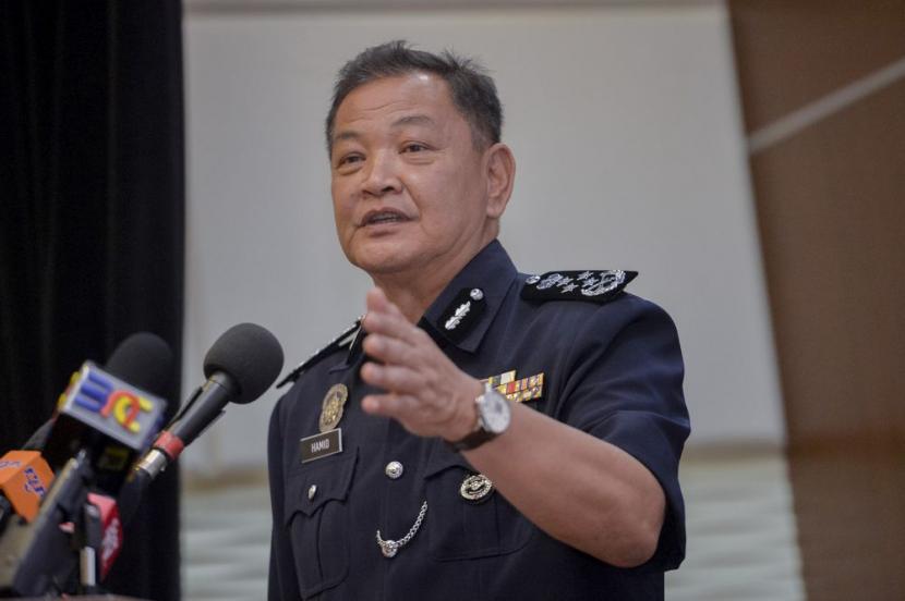 Kapolri Malaysia atau Ketua Polis Negara Tan Sri Abdul Hamid Bador.