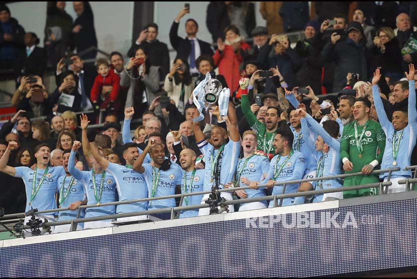 Manchester City menjuarai Piala Liga Inggris musim 2018/2019.