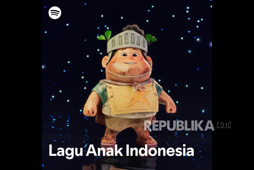 Karakter Jumbo. Spotify berkolaborasi dengan Visinema Studios untuk menampilkan beragam karakter menggemaskan dari film Jumbo yang menghiasi sampul daftar putar pilihan untuk anak-anak.