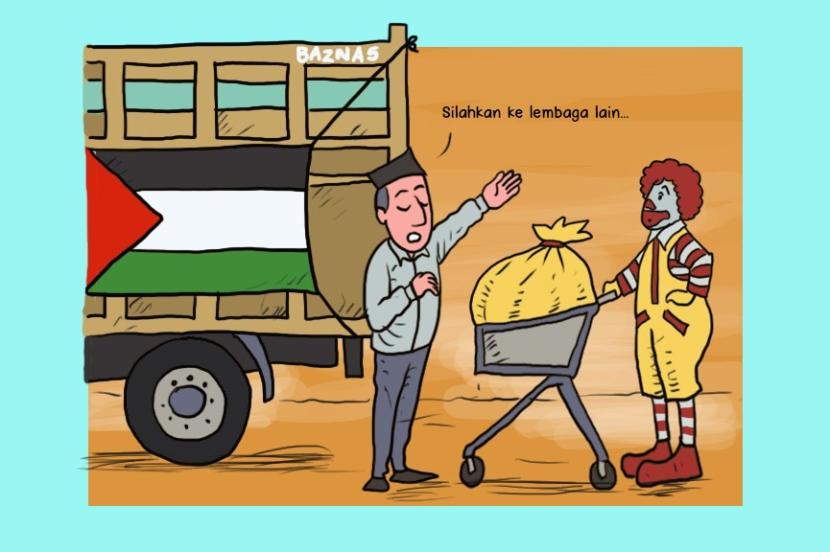 Karikatur Opini Republika : Baznas Setop Donasi dari McD