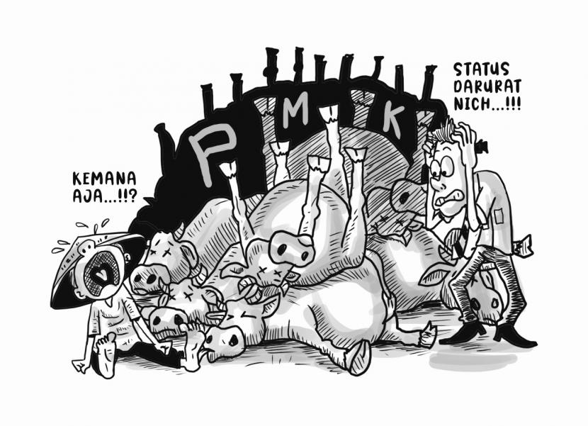 Karikatur opini Republika: Darurat PMK