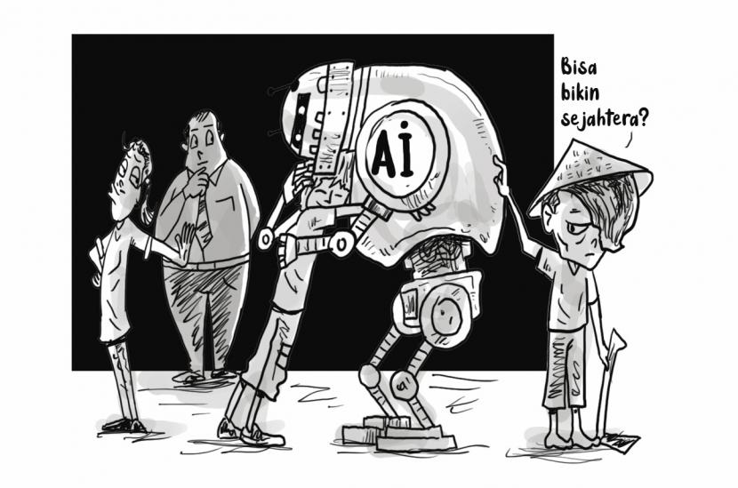 Karikatur Opini Republika : Kecerdasan Buatan