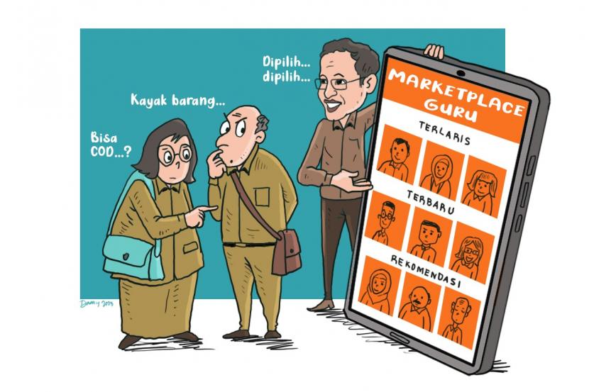 Karikatur Opini Republika : Marketplace Guru