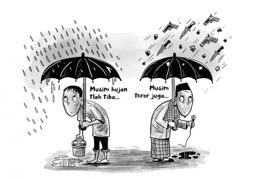 Karikatur opini Republika Musim Teror