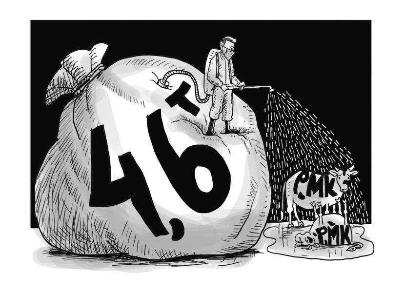Karikatur opini Republika: Penanganan PMK