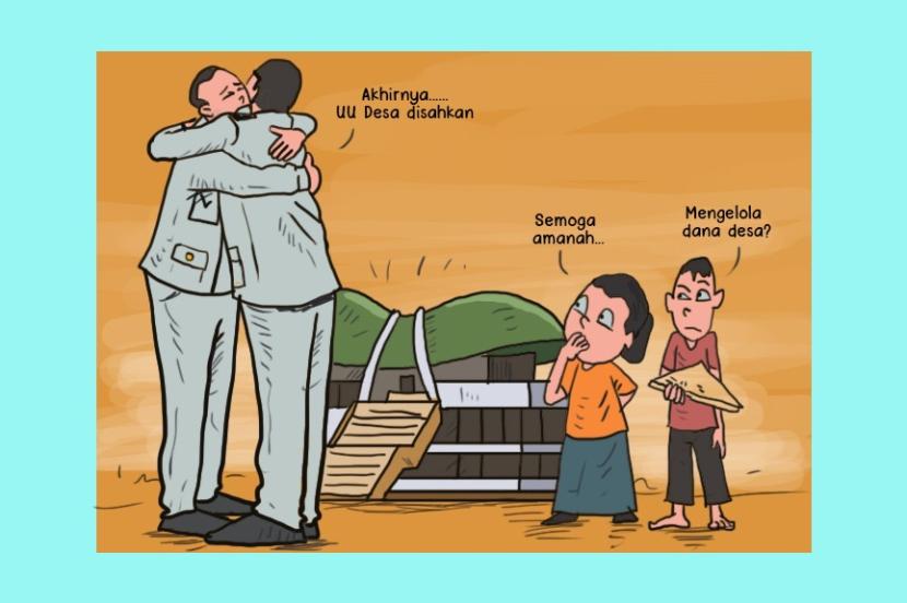 Karikatur Opini Republika : UU Desa Disahkan