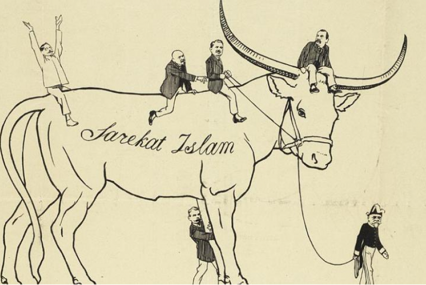 Karikatur Sarekat Islam pada tahun1915.