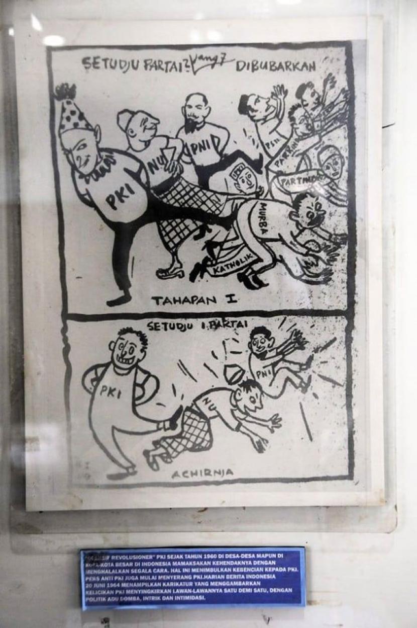 Karikatur Surat Kabar Harian Berita Indonesia 20 juni 1964 Di Museum Penerangan
