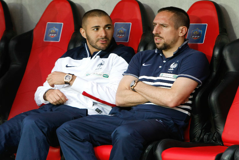 Karim Benzema dan Franck Ribery