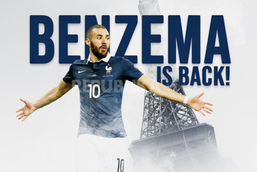 Karim Benzema kembali bela timnas Prancis di Euro 2020