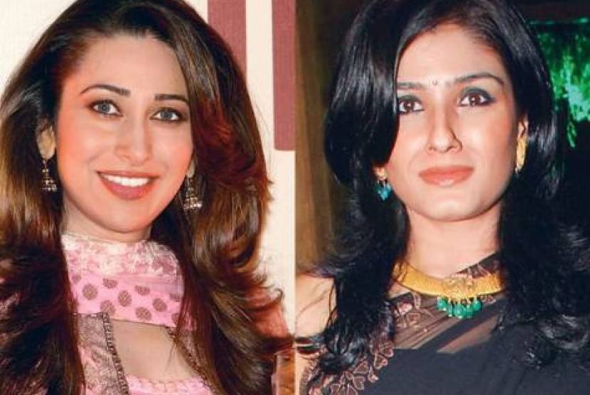 Karisma Kapoor and Raveena Tandon