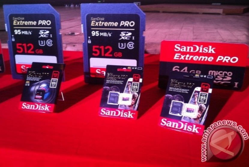 Kartu memori SanDisk berkapasitas 512 GB