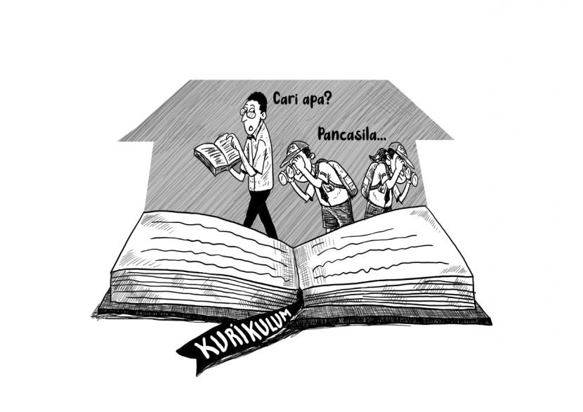 Kartun Mencari Pancasila